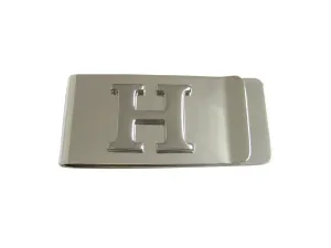 Letter H Monogram Money Clip