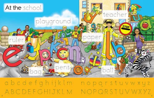 Letterland Wipe-Clean First Words Book