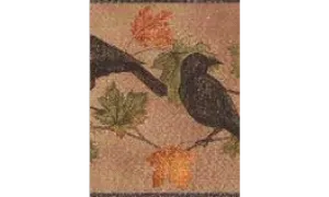 Light Brown Bird WL5686 Wallpaper Border