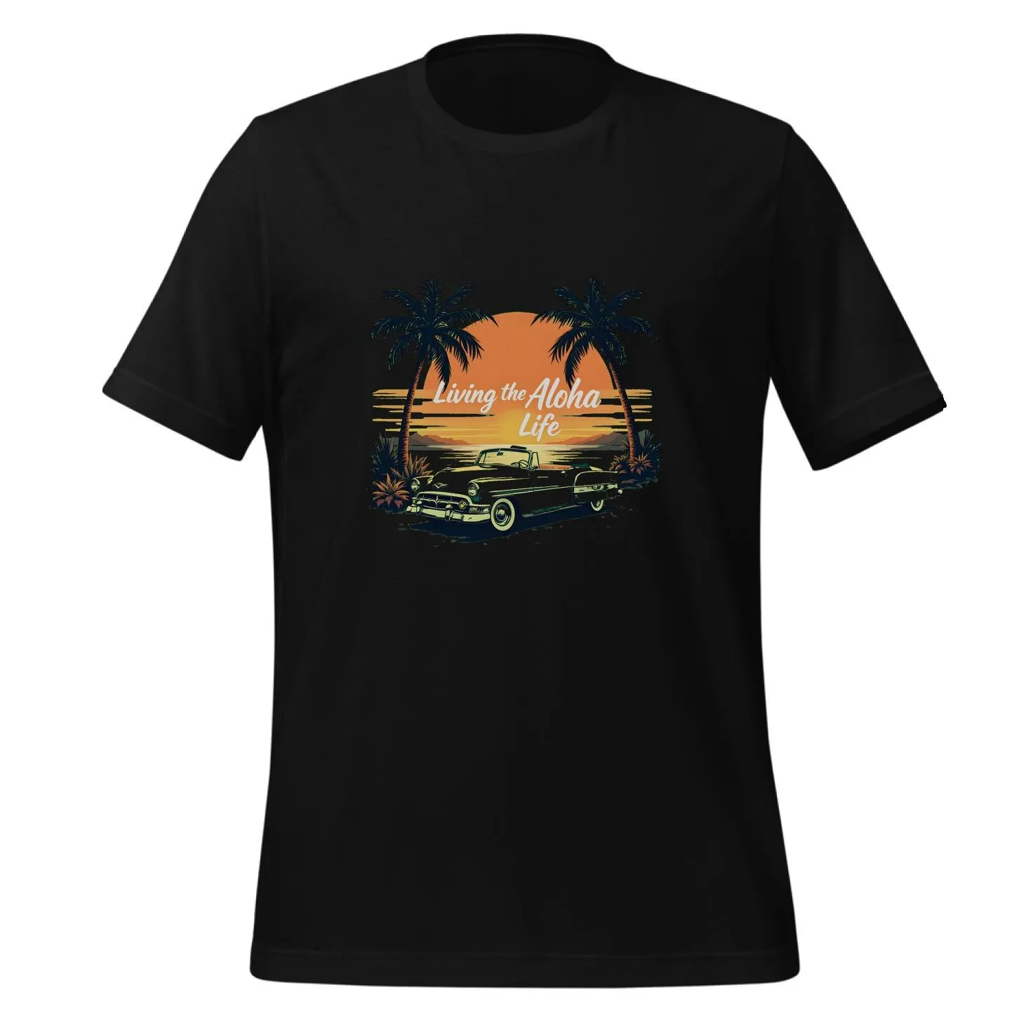 Living the Aloha Life Retro Design | Classic T-Shirt (Unisex)