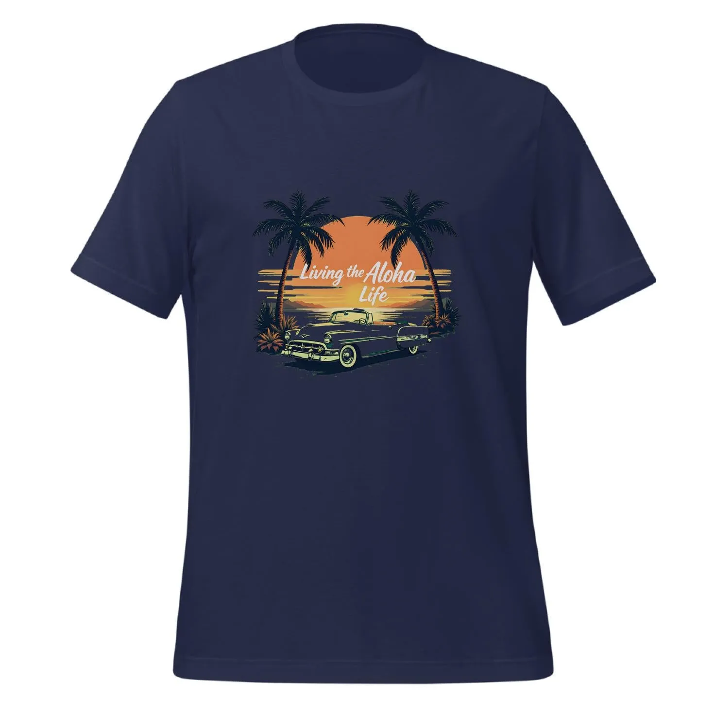 Living the Aloha Life Retro Design | Classic T-Shirt (Unisex)