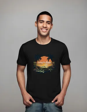Living the Aloha Life Retro Design | Classic T-Shirt (Unisex)