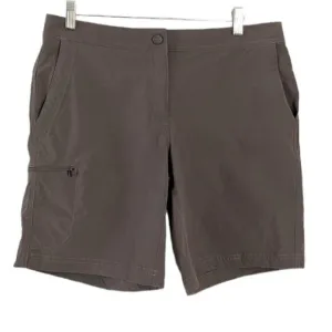L.L Bean water repellent comfort trail hiking shorts ash color size 10 B1