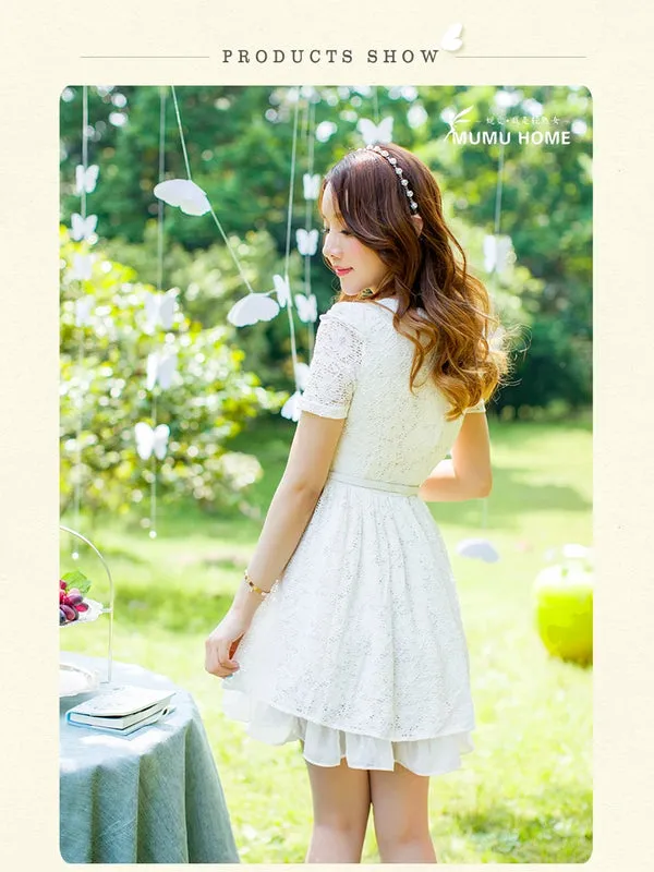 love picnic crochet lace dress