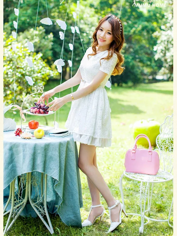 love picnic crochet lace dress