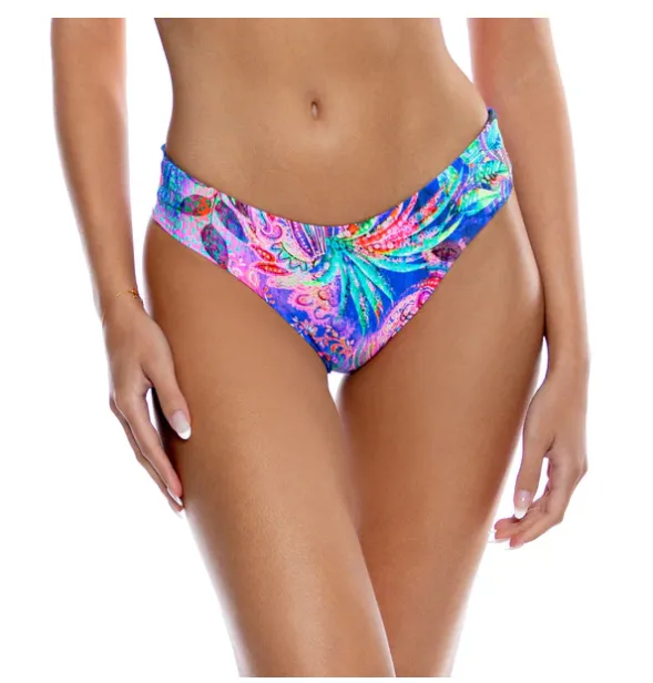 Luli Fama Seamless Full Ruched Back Bottom Jungle Fever - Multicolor