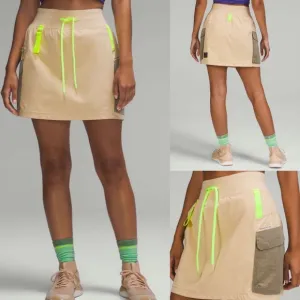 Lululemon Multi-Pocket Cargo High-Rise Hiking SkirtProsecco! EUC
