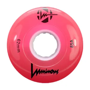 Luminous LED Quad Wheels 62mm 85a 4pk