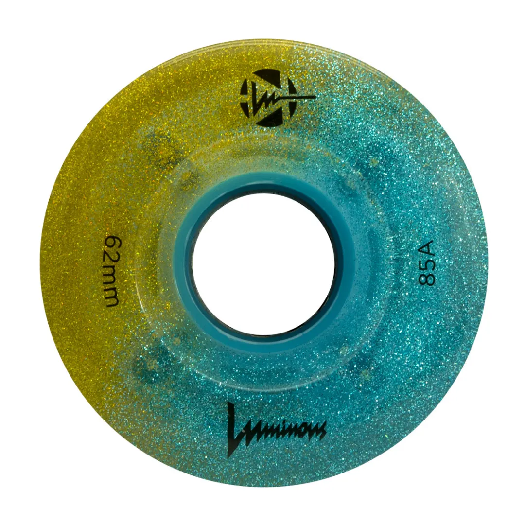 Luminous LED Quad Wheels Glitter 62mm 85a 4pk