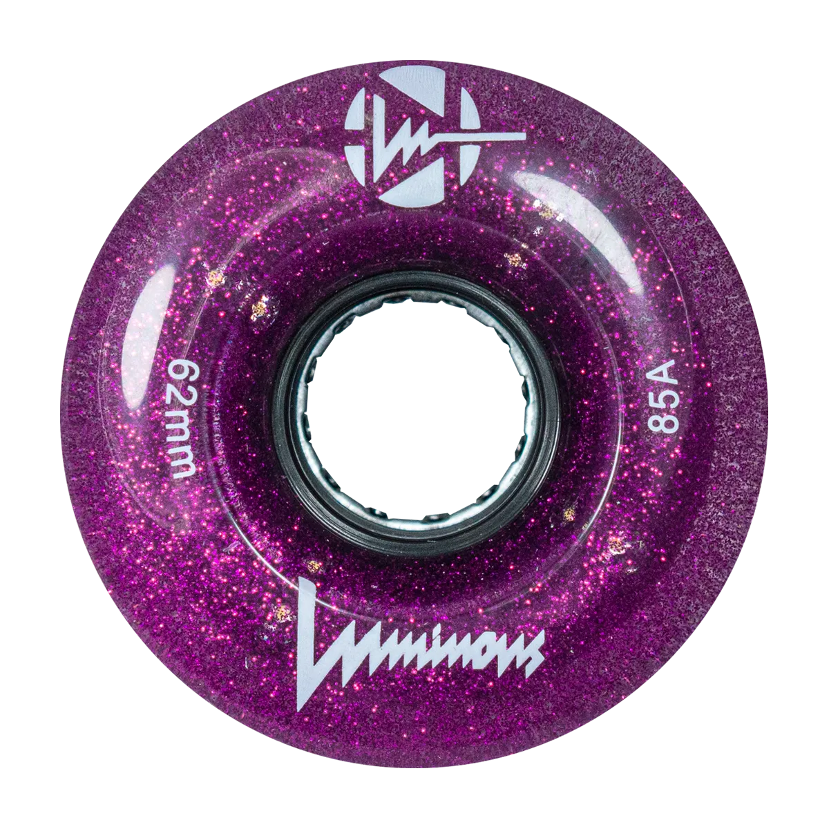 Luminous LED Quad Wheels Glitter 62mm 85a 4pk