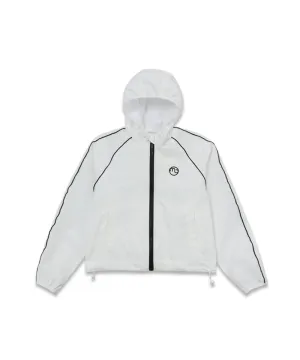 MACKY Golf: Coloring Line Hood Windbreaker - White