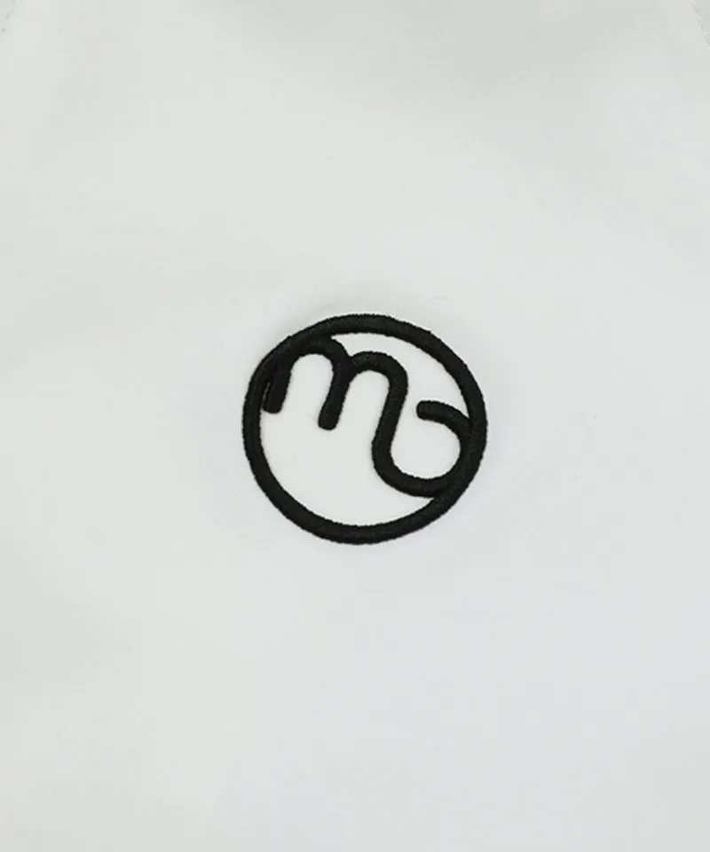 MACKY Golf: Coloring Line Hood Windbreaker - White