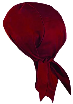 Maroon Doo Rag Motorcycle Skull Cap Dorag Chemo Bandana MADE IN THE USA