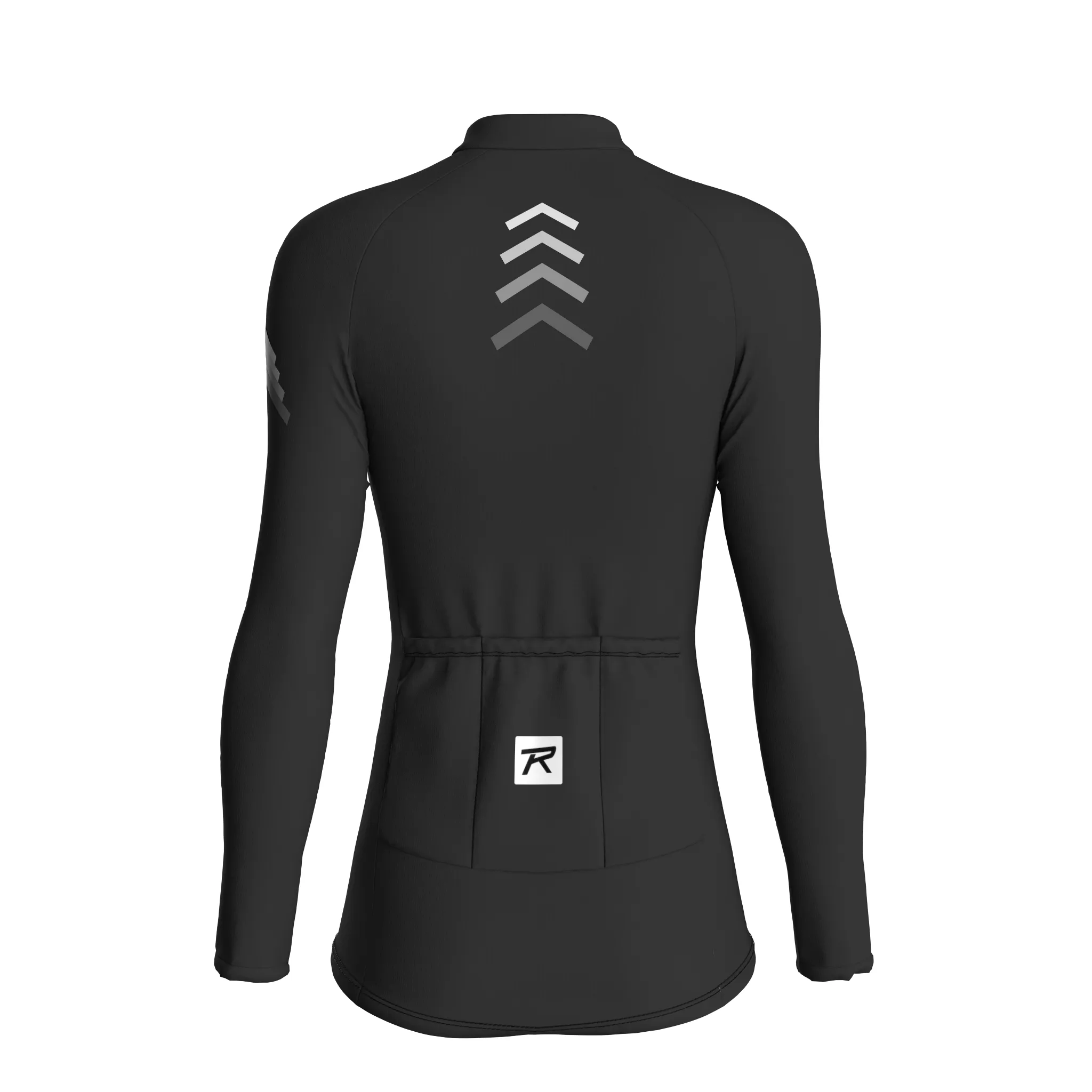Mecha Shell | Charcoal Gray Female Long Sleeves Jersey