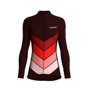 Mecha Shell | Dark Red Female Long Sleeves Jersey