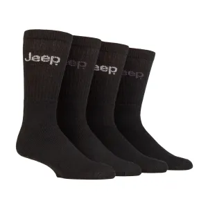 Men's 4 Pack Recycled Cotton Boot Socks | Thick Knit Full Cushioned Socks