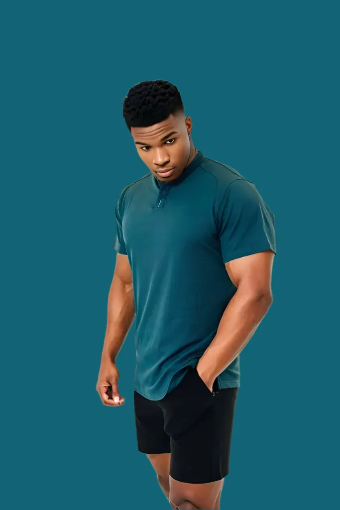 Men’s Ace Short Sleeve Golf Shirt - Titan Blue