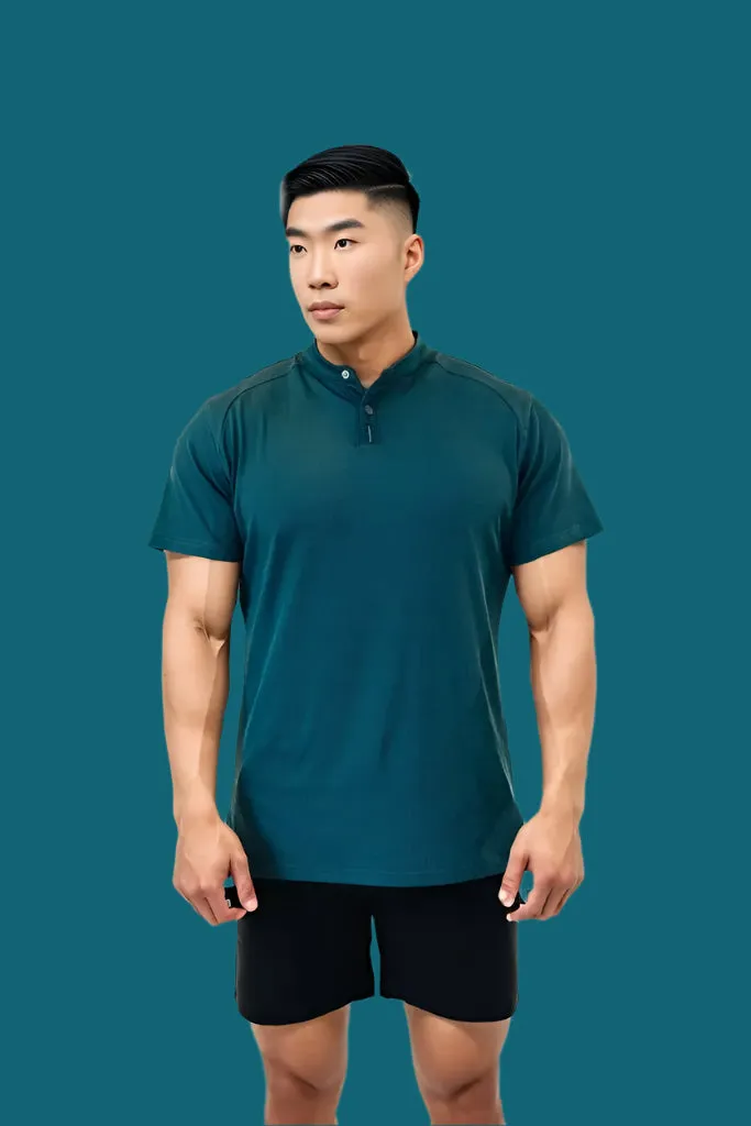 Men’s Ace Short Sleeve Golf Shirt - Titan Blue