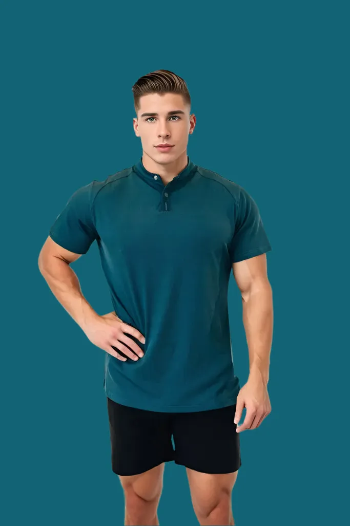 Men’s Ace Short Sleeve Golf Shirt - Titan Blue