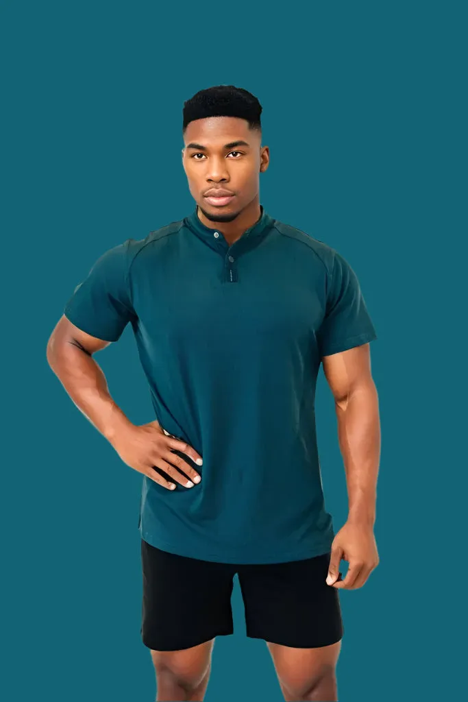 Men’s Ace Short Sleeve Golf Shirt - Titan Blue