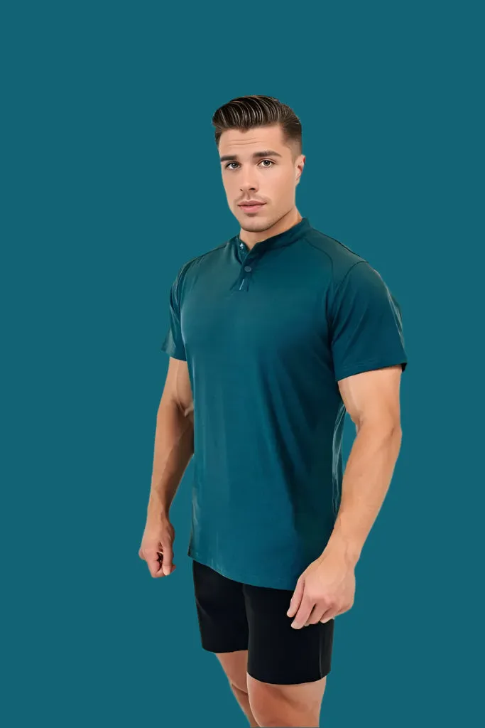 Men’s Ace Short Sleeve Golf Shirt - Titan Blue