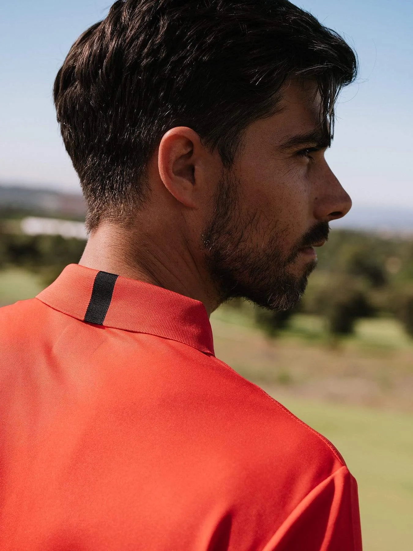 Mens Callaway X Solid Contrast Rib Polo