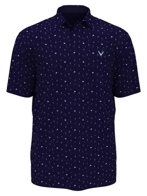 Mens Golf Print Polo