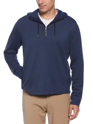 Mens Heathered Premium Half Zip Golf Hoodie