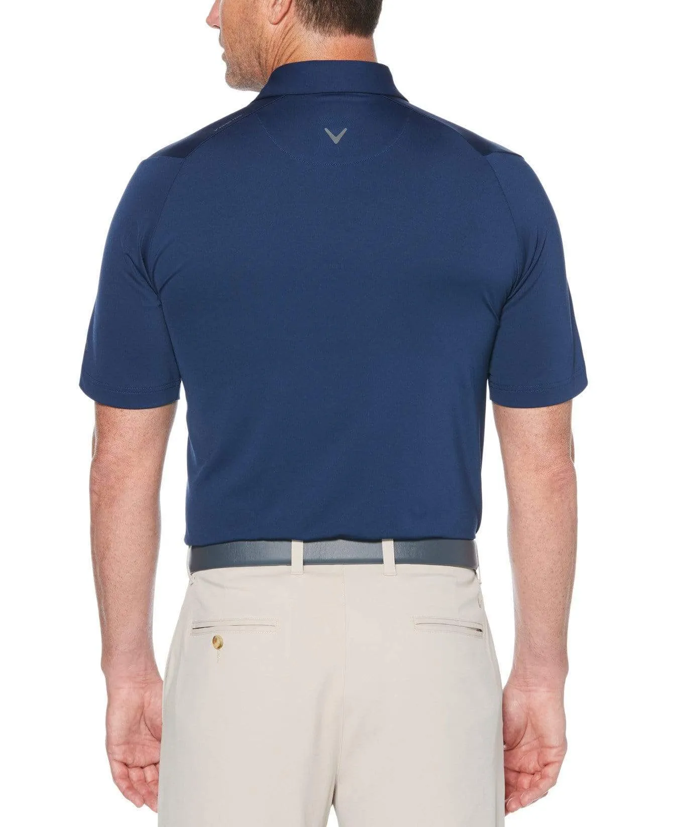 Mens Mini Geo Print Swing Tech™ Polo