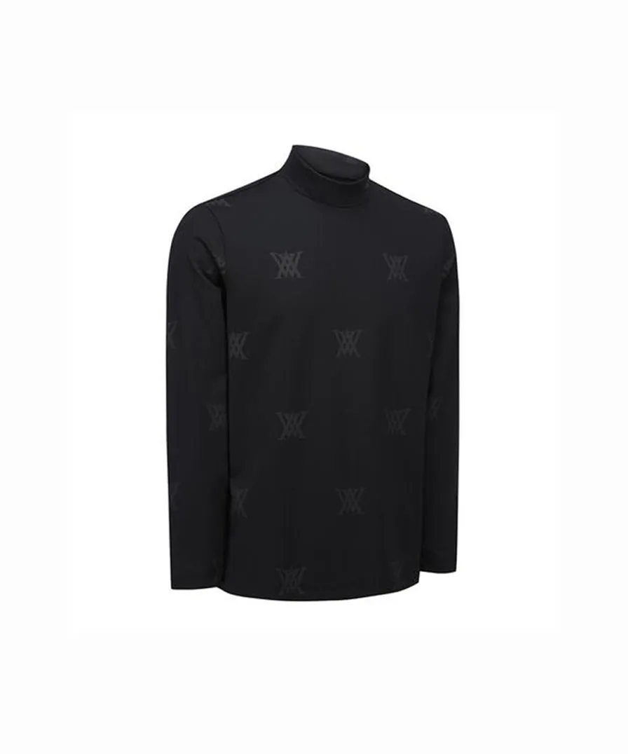 Men's Monogram Logo Baselayer - Black