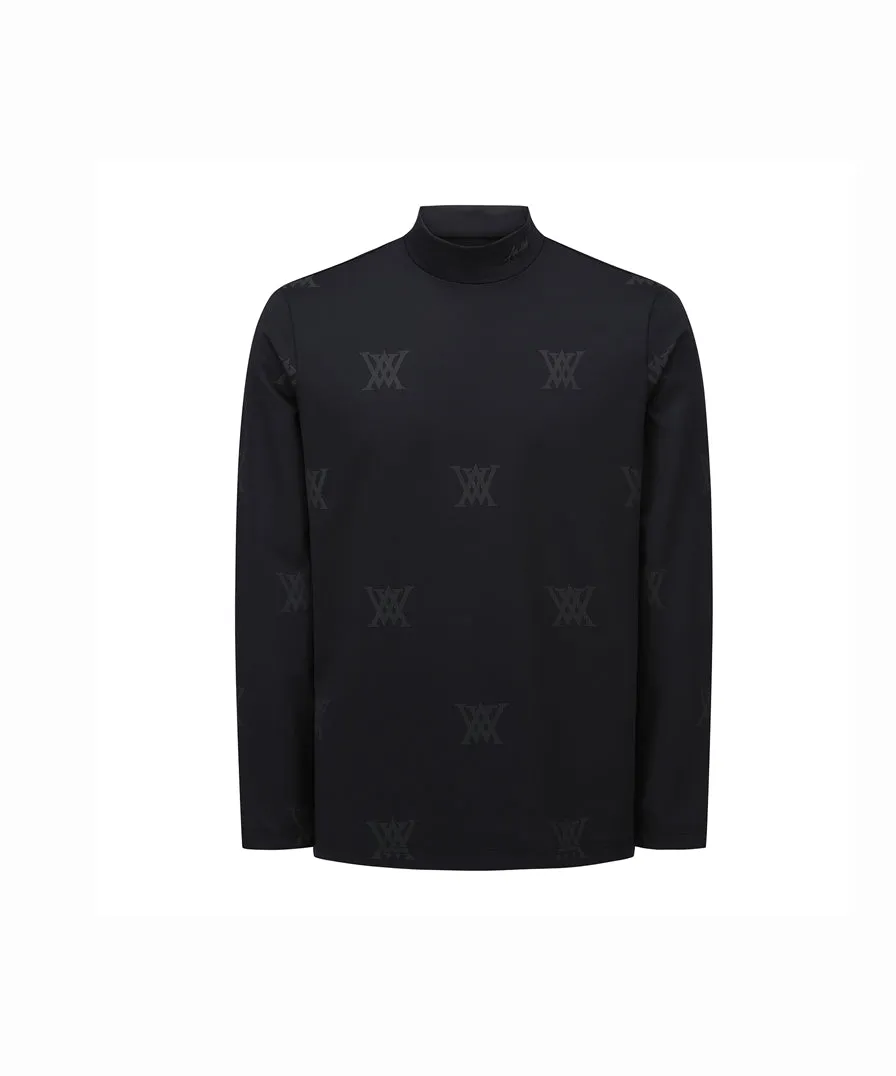 Men's Monogram Logo Baselayer - Black