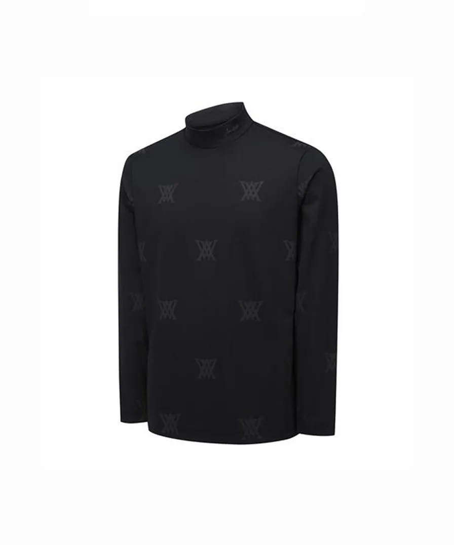 Men's Monogram Logo Baselayer - Black