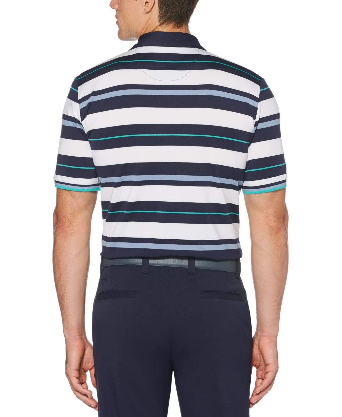 Mens Roadmap Stripe Polo
