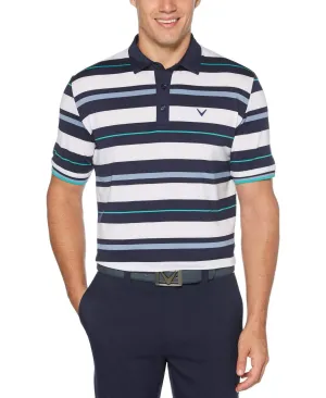 Mens Roadmap Stripe Polo
