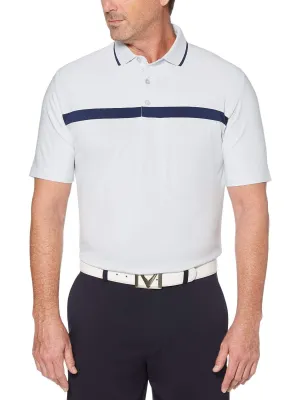 Mens Swing Tech™ Fine Line Color Block Polo