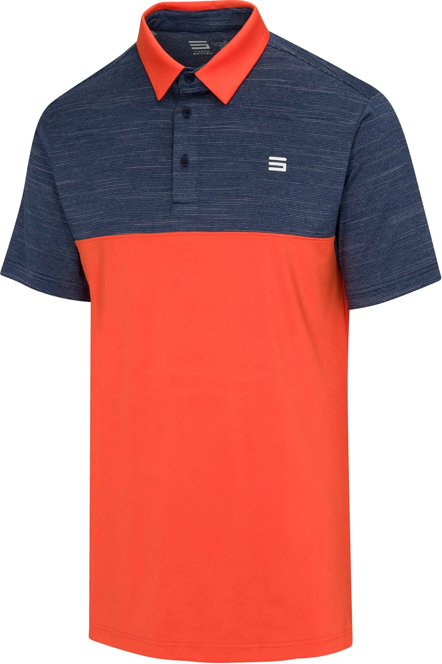 Men's Two-Tone Heathered Dry-Fit Golf Polos (Select Colors Only)