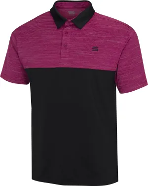 Men's Two-Tone Heathered Dry-Fit Golf Polos (Select Colors Only)