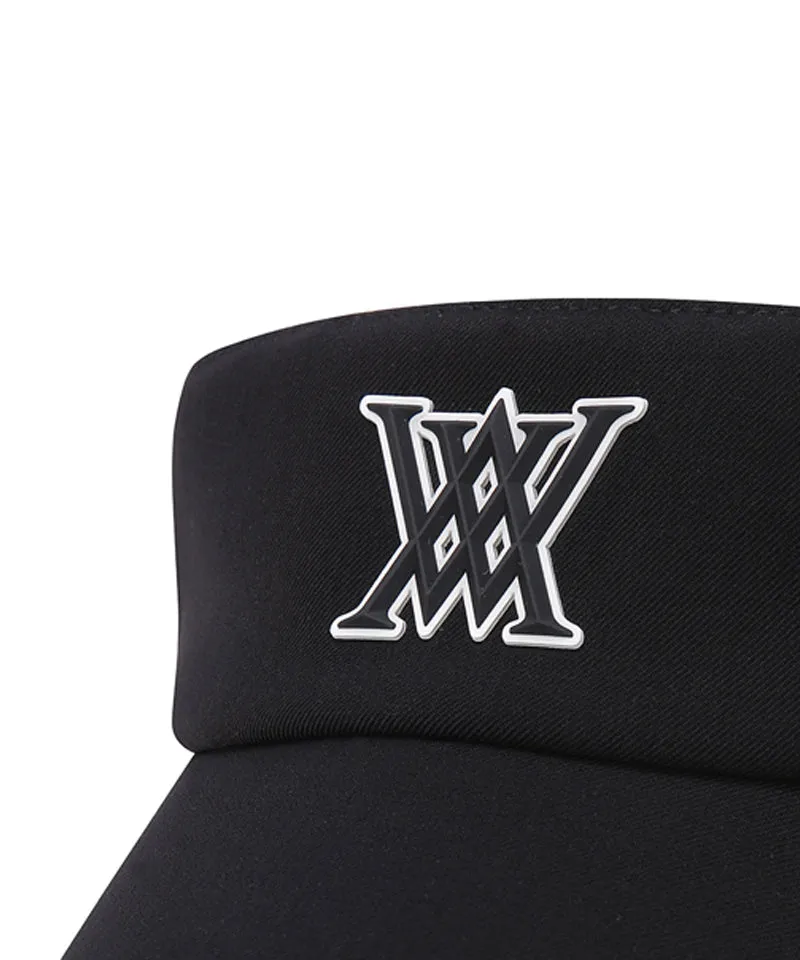 Men's Two Tone Logo Visor - Black