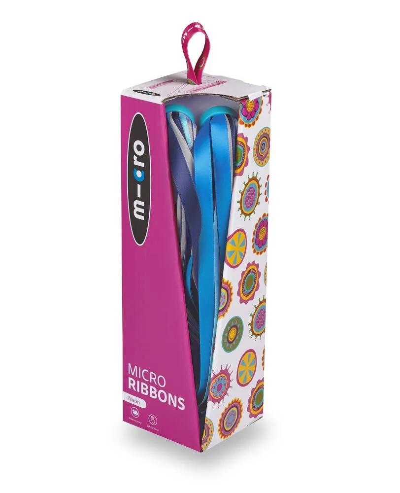 Micro Scooter Ribbons - Blue Reflective