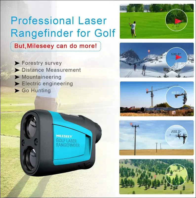 Mileseey pf210 mini golf rangefinder - 600m yard range measurement accuracy - battery-powered