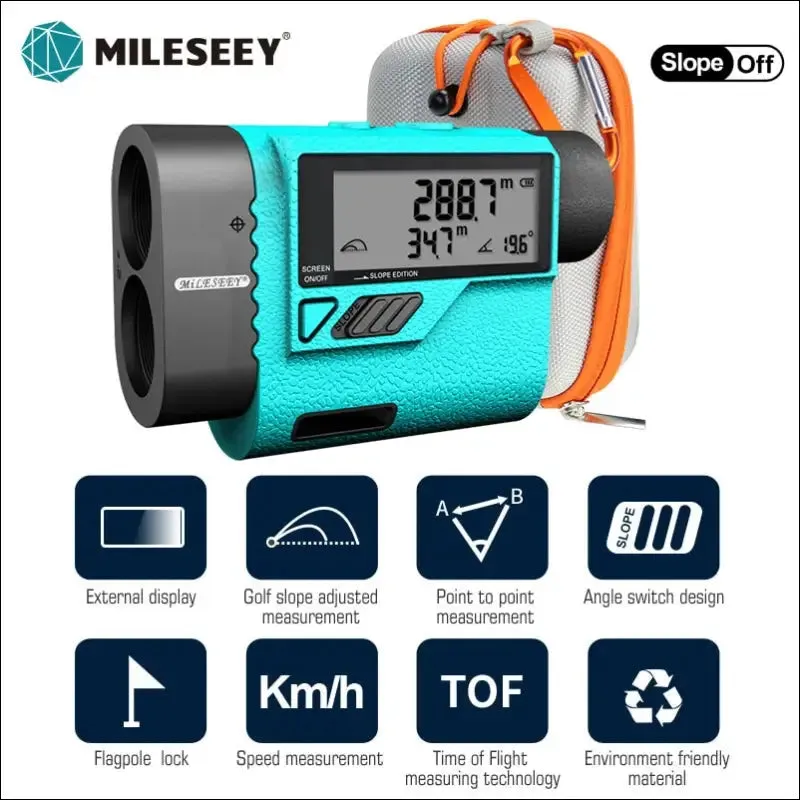 Mileseey pf210 mini golf rangefinder - 600m yard range measurement accuracy - battery-powered
