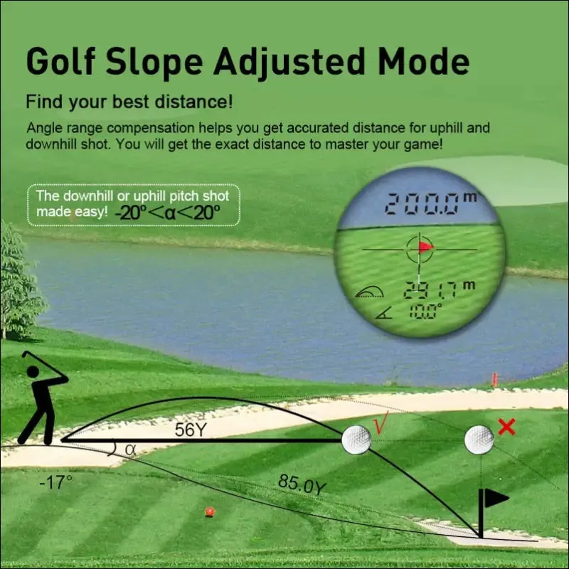 Mileseey pf210 mini golf rangefinder - 600m yard range measurement accuracy - battery-powered