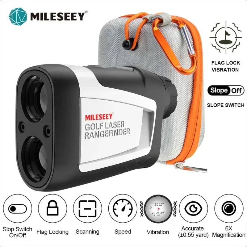 Mileseey pf210 mini golf rangefinder - 600m yard range measurement accuracy - battery-powered