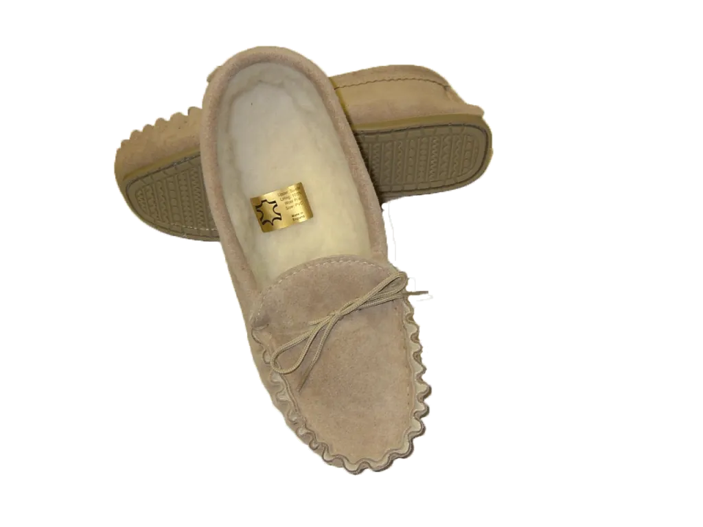 Moccasin with Wool Lining & Hard Sole | Tyler