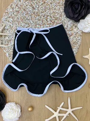 Mommy and Me Black Swim Sarong