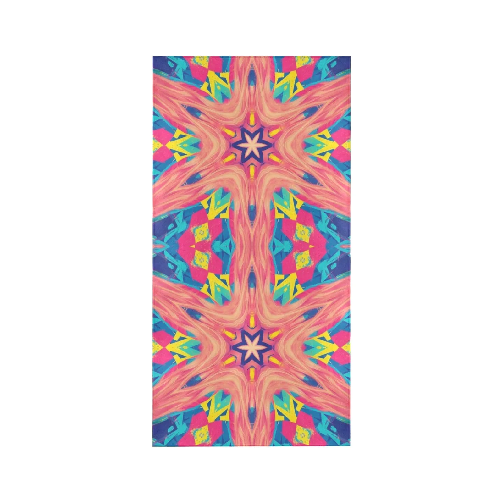 Muted Colorful Star Beach Towel - 30"x 60" (Made In USA)