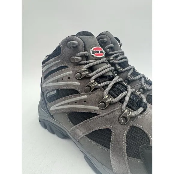 NEW Iron Age SURVEYOR Men's Hiking Boot Grey/Black US Size 10 Wide NIB