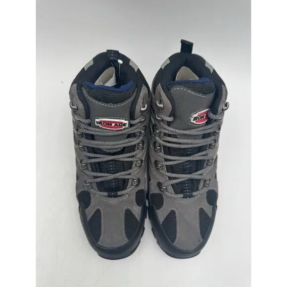 NEW Iron Age SURVEYOR Men's Hiking Boot Grey/Black US Size 10 Wide NIB