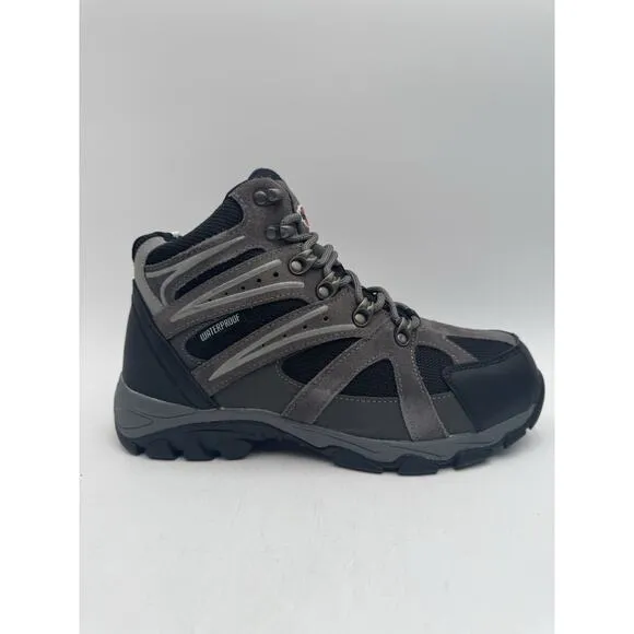 NEW Iron Age SURVEYOR Men's Hiking Boot Grey/Black US Size 10 Wide NIB