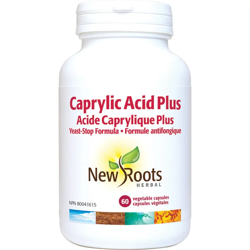 New Roots Caprylic Acid Plus 785mg 60 Vegetarian Capsules